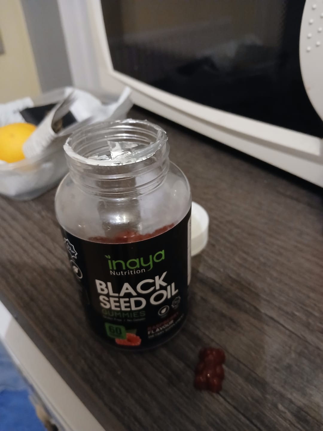 Customer photo review of Black Seed Oil Gummies (Raspberry)
