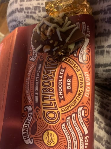 Customer photo review of Essex Bakery X Chocolate Smiths Double Chocolate Brownie chocolate bar 250g