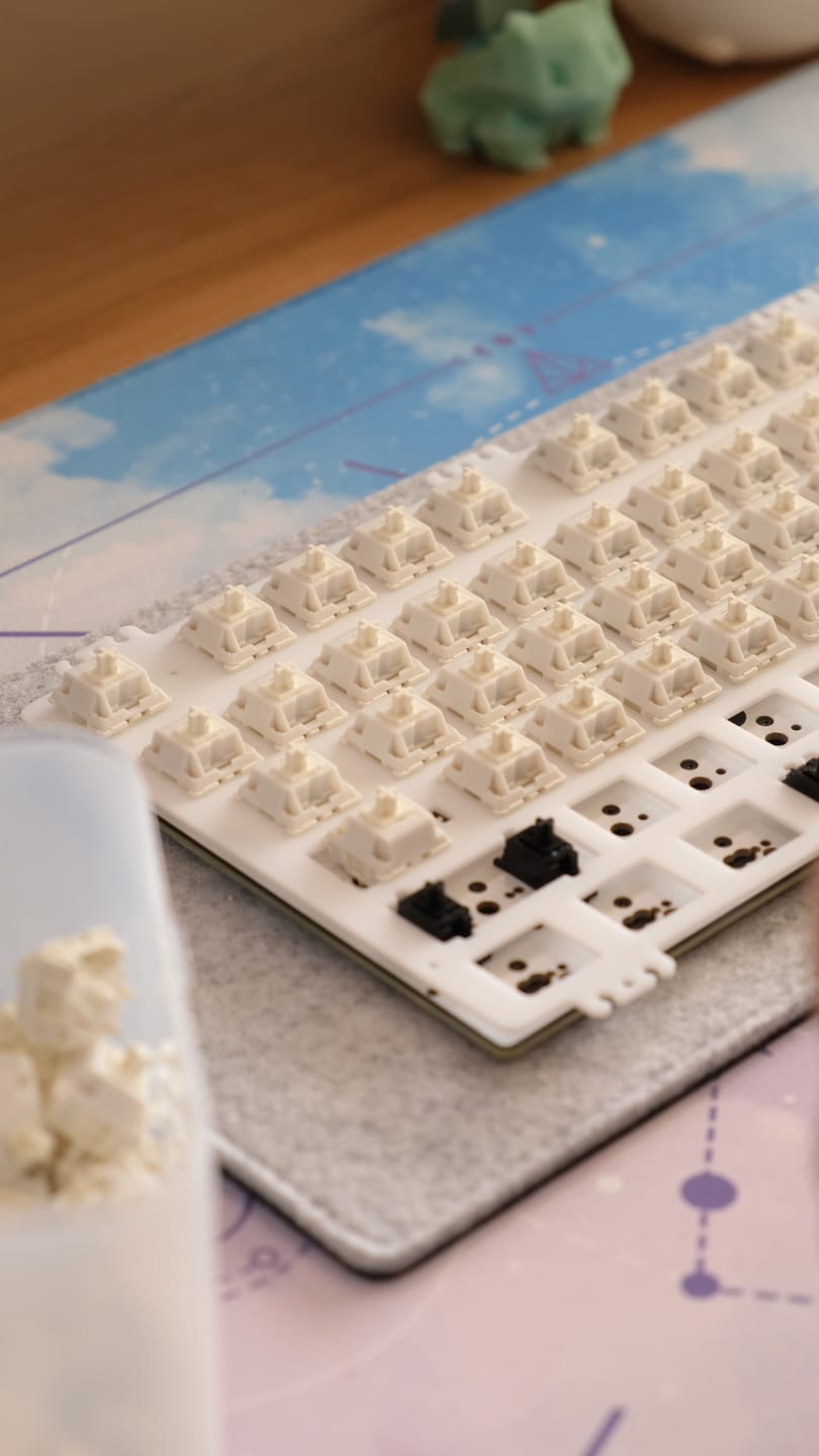 Customer photo review of UNIKEYS X BSUN UDON LINEAR SWITCH FACTORY LUBED (10PCS)