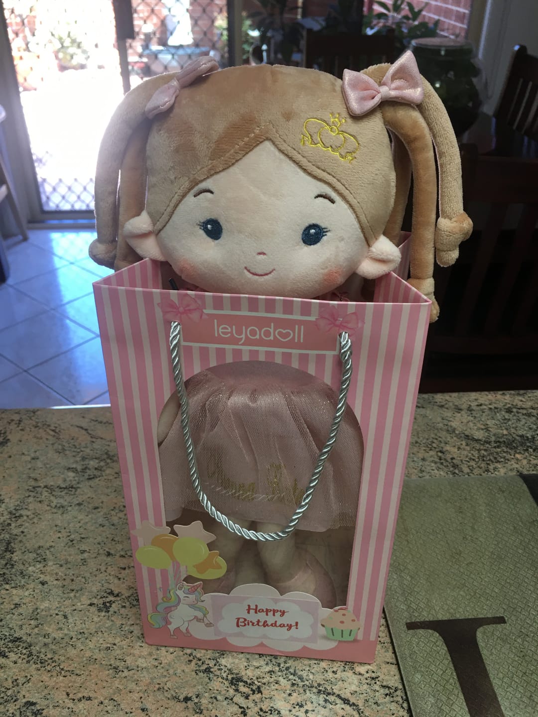 Customer photo review of Personalized Princess Coral