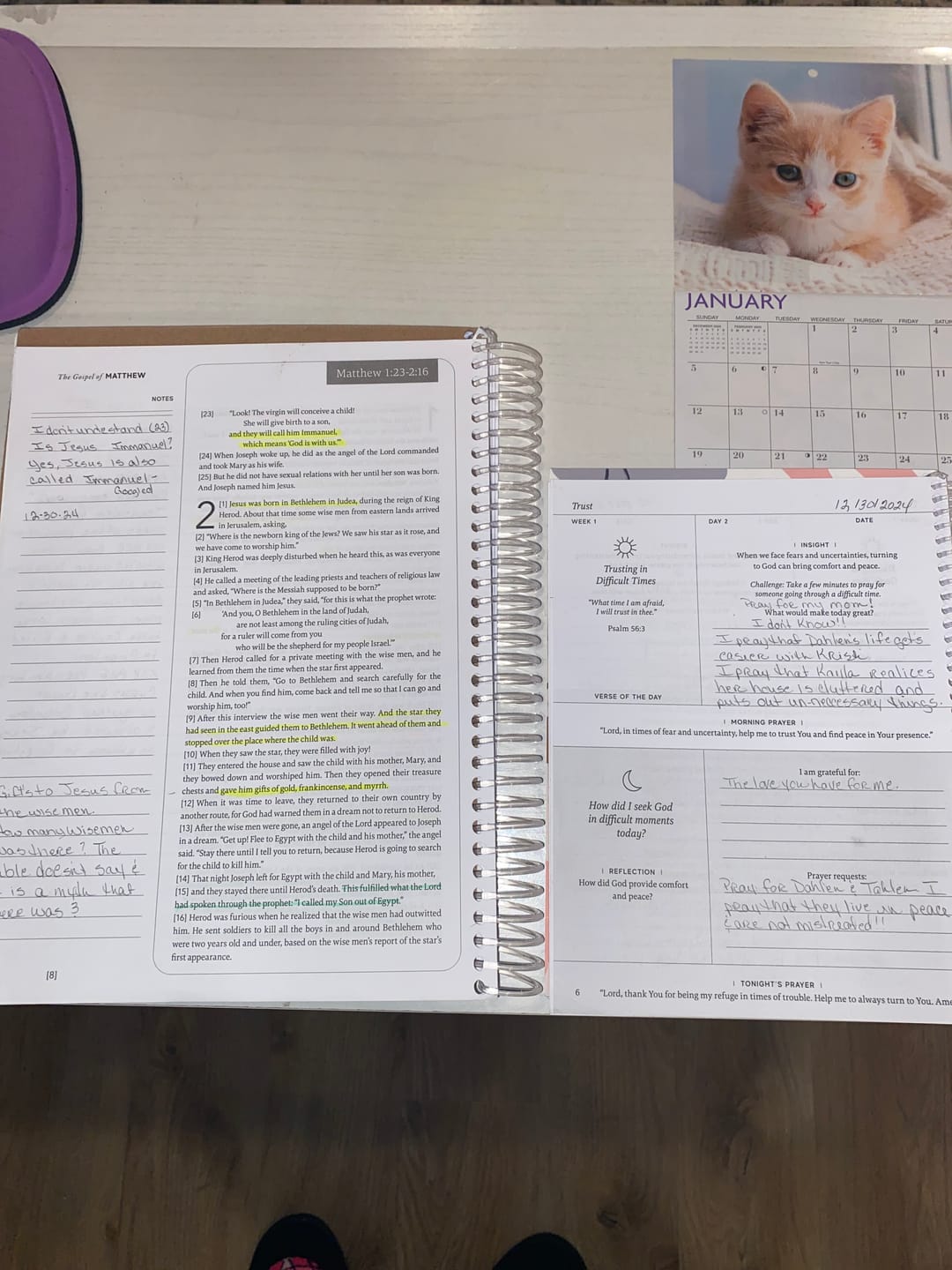 Customer photo review of Anchored In His Word: A 90 Day Devotional