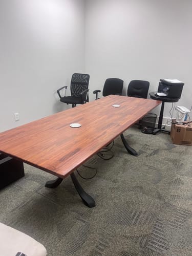 Customer photo review of Table Legs 421 Xeni 28H X-Shaped Metal Dining Furniture