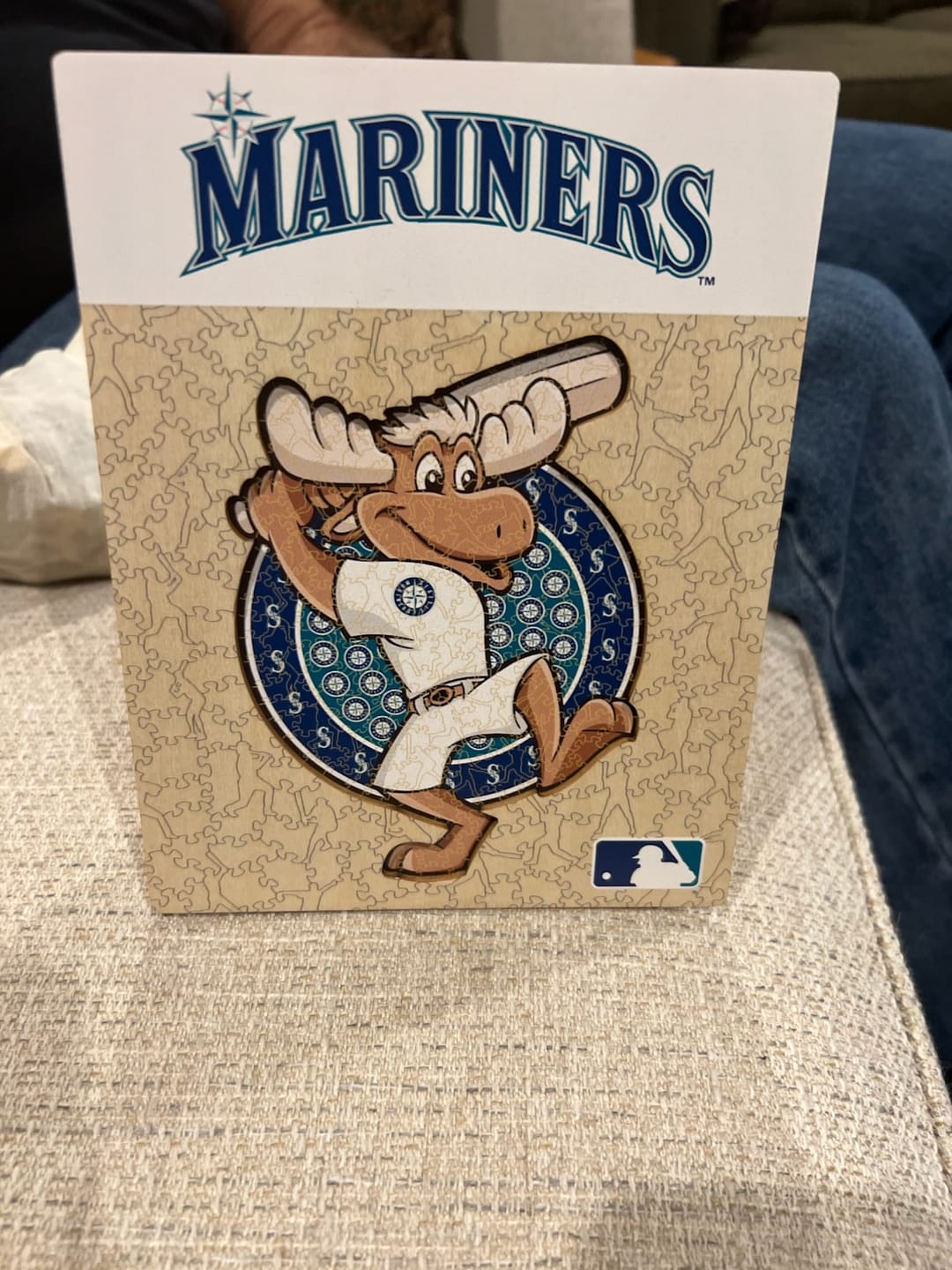 Customer photo review of Seattle Mariners™ Mascot - Wooden Puzzle