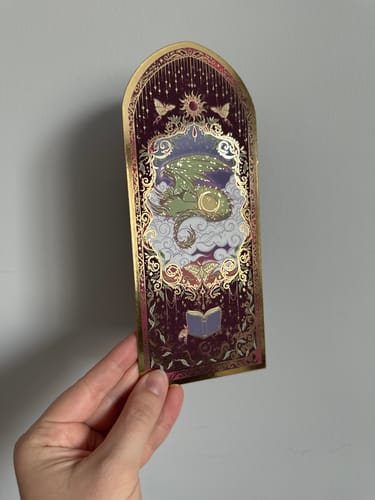 Customer photo review of Dusk Dragon Bookmark