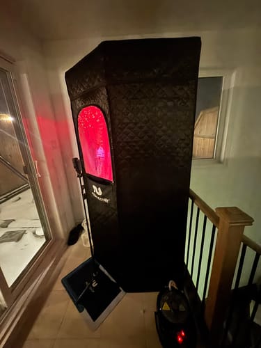 Customer photo review of nurecover Tropic Home Steam Sauna