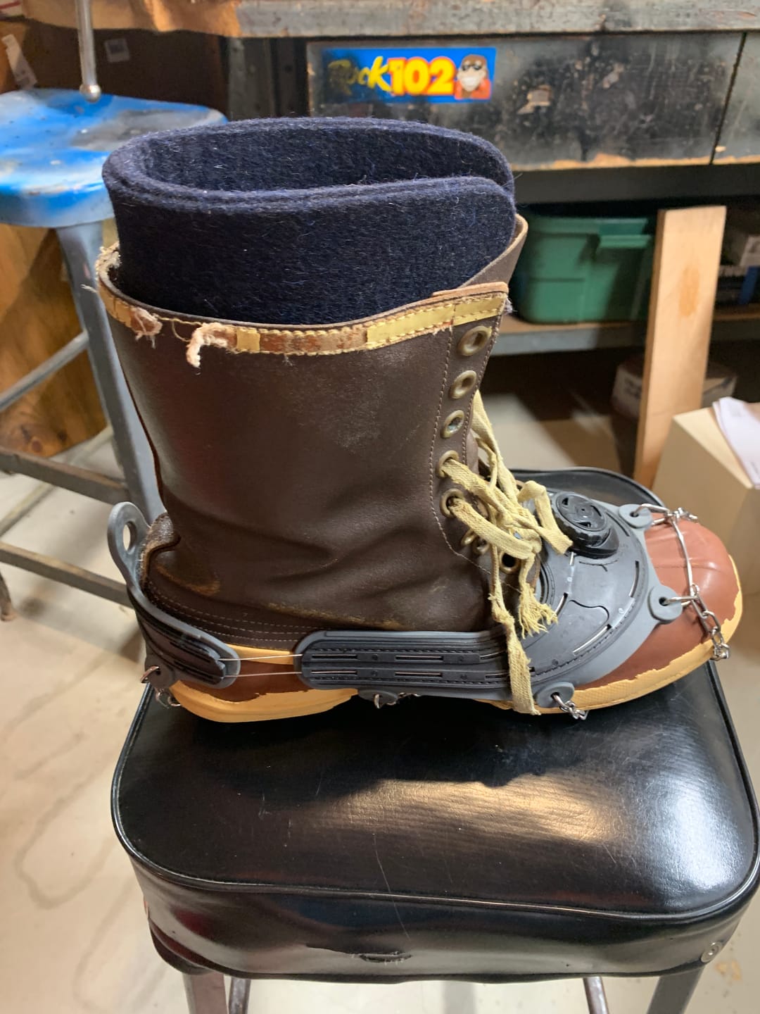Customer photo review of Wool Felt Replacement Boot Liners (826 BB)