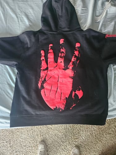 Customer photo review of Revenge Xxxtentacion Kill Hoodie Black/Red