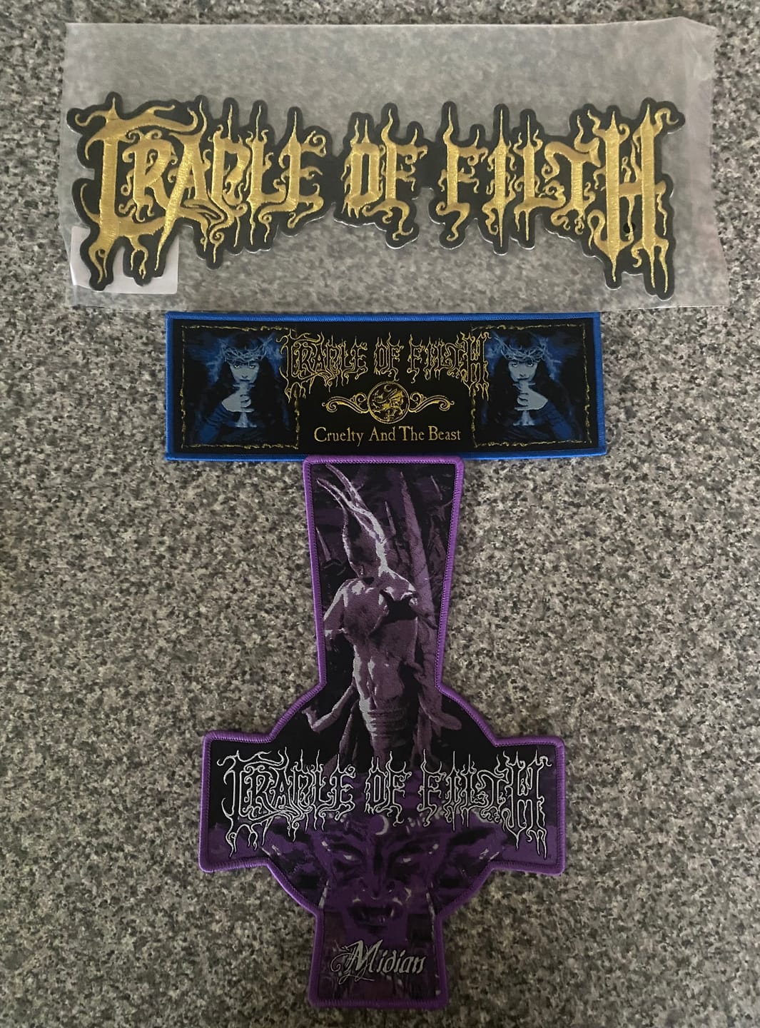 Customer photo review of Cradle of Filth - Cruelty and the Beast - Strip Patch