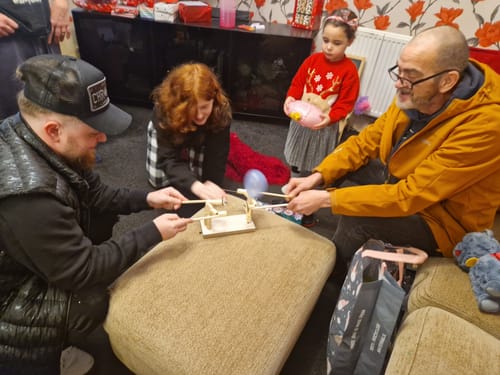 Customer photo review of Duel Buddies - Funny Family Game