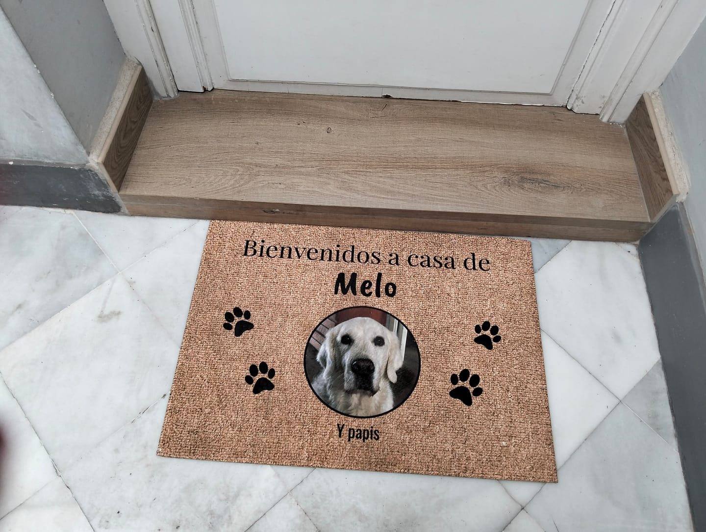 Customer photo review of Foto - Felpudo personalizado