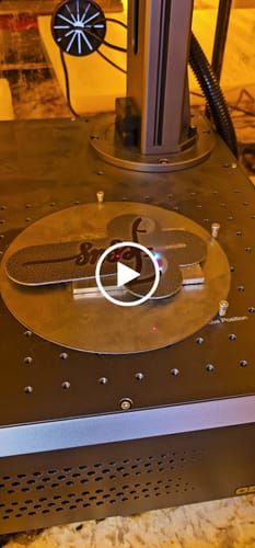 Customer video review of Monport GA 100W Upgraded Integrated MOPA Fiber Laser Engraver & Marking Machine with Auto Focus