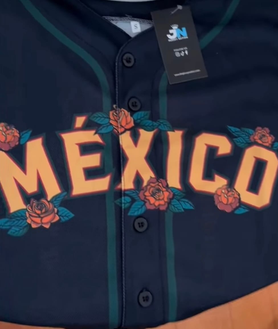 Customer photo review of Mexico Guadalupe Baseball Jersey