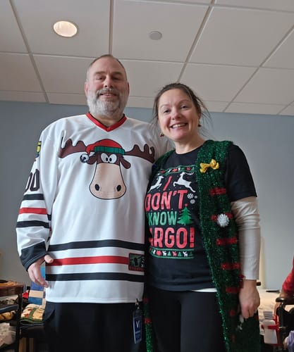 Customer photo review of Christmas Vacation Griswold Hockey Jersey