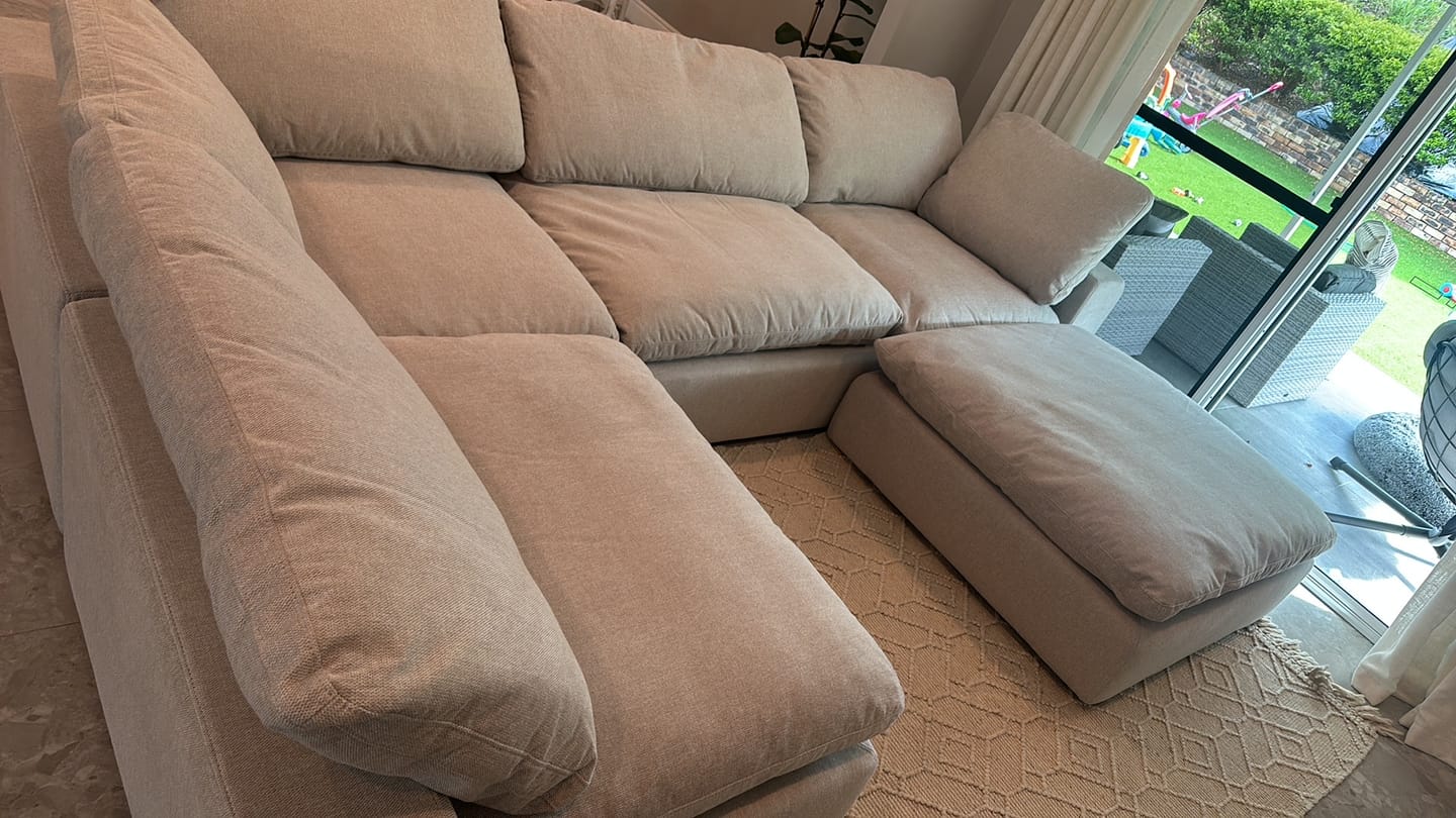 Customer photo review of Cloud Classic Modular | Customizable Corner Sofa Feather Down
