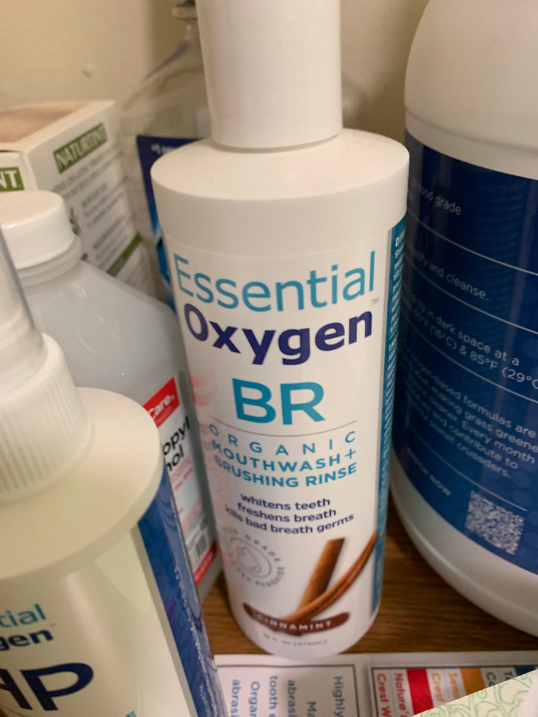 Customer photo review of BR | Organic Mouthwash + Brushing Rinse | Cinnamint