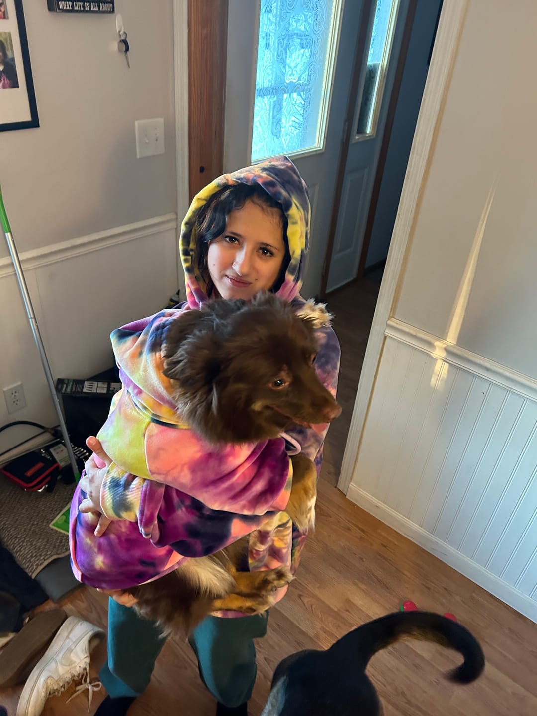 Customer photo review of Velvet Human Hoodie - Berry Lemonade