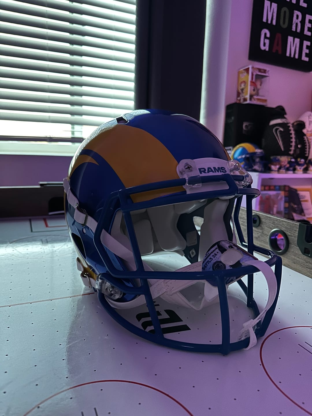 Customer photo review of LA Rams Riddell Speed Authentic Helmet