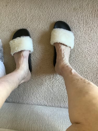Customer photo review of Ladies Bella Sheepskin Slide