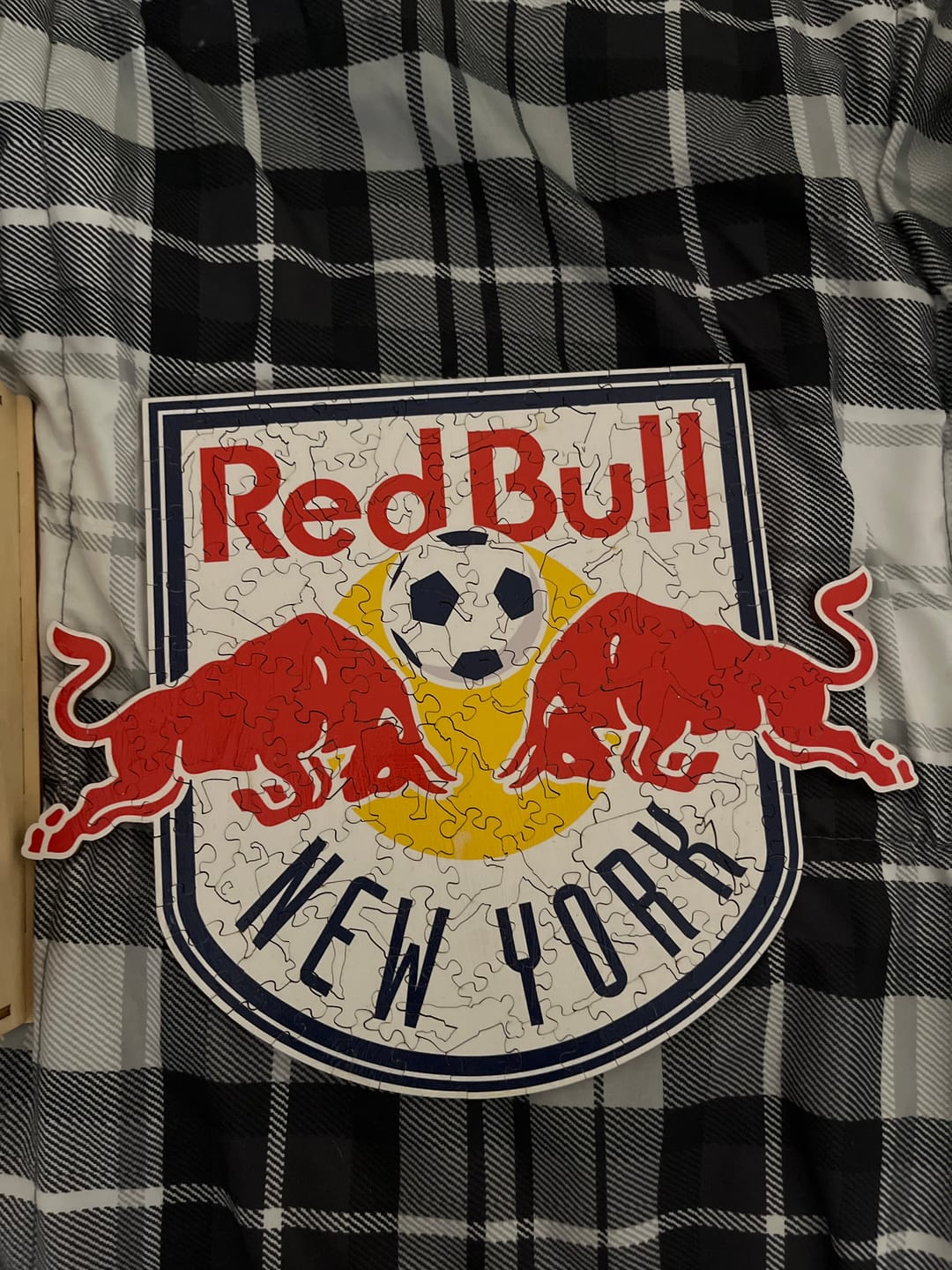 Customer photo review of New York Red Bulls® Logo - Wooden Puzzle