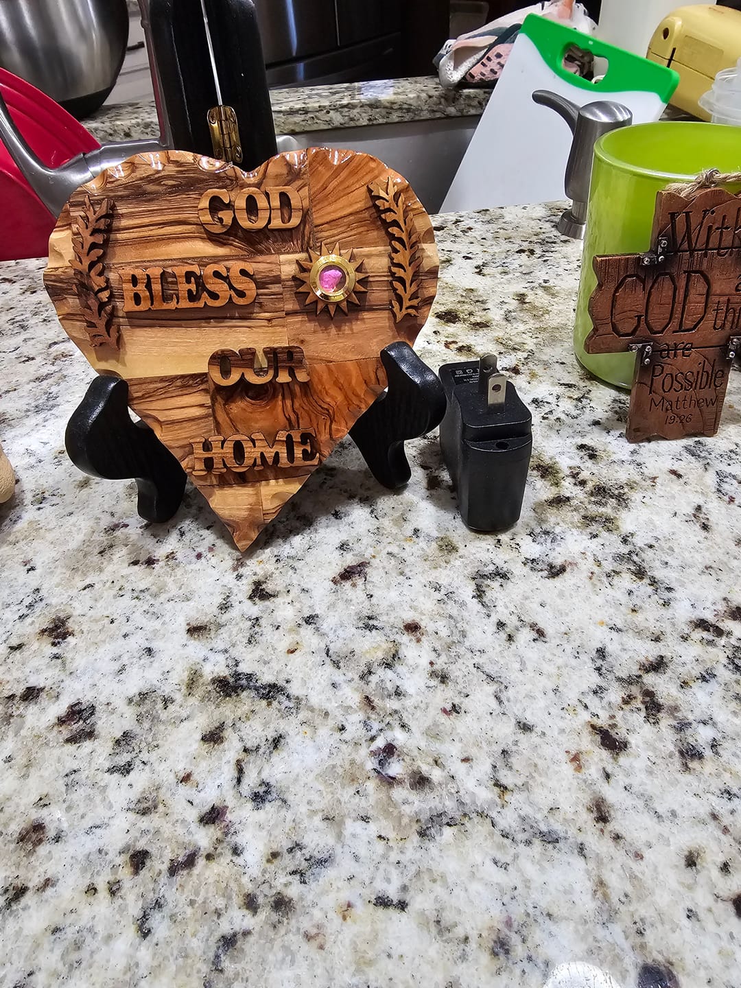 Customer photo review of Holy Land Heart Wall Plaque with Frankincense