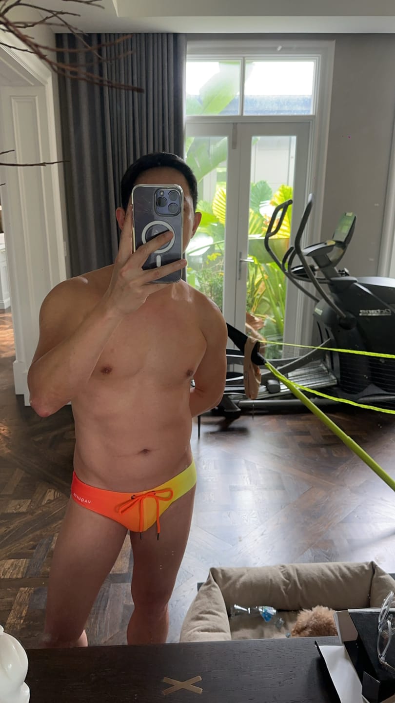 Customer photo review of Calypso Ombré - Enhancing Swim Brief