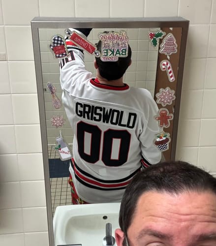 Customer photo review of Christmas Style 'Griswold' Hockey Jersey