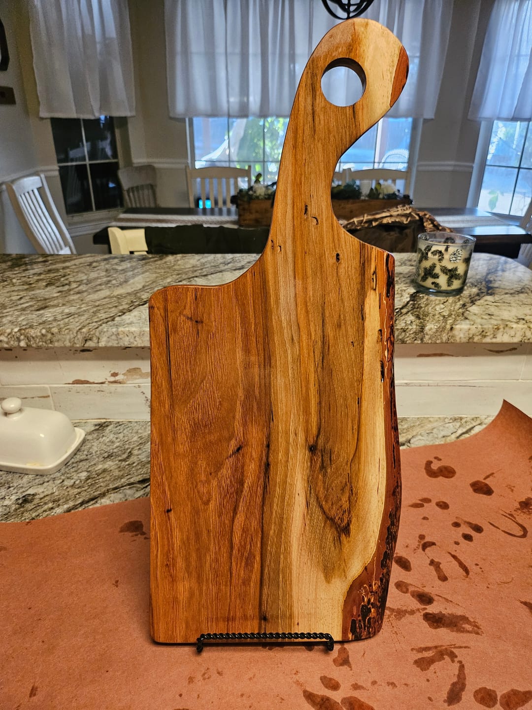 Customer photo review of Mini Handles - Acrylic Router Templates For Cheese Boards
