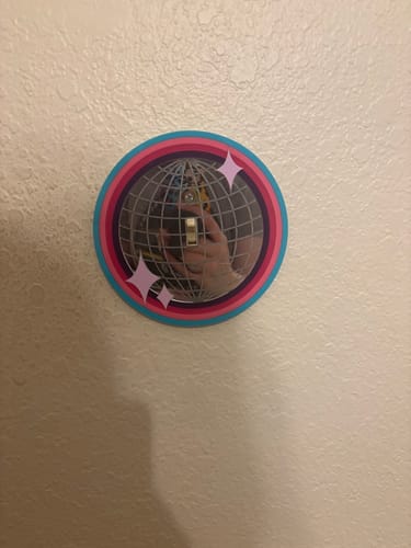 Customer photo review of Disco Ball Light Switch Cover