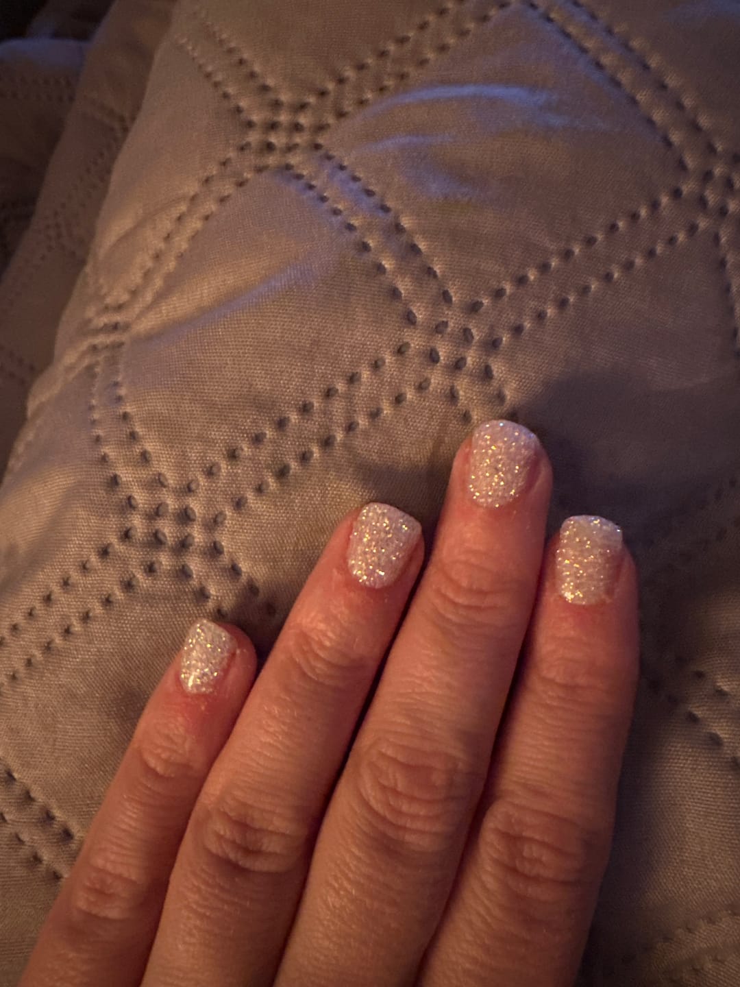 Customer photo review of Diamond White Dipping Powder