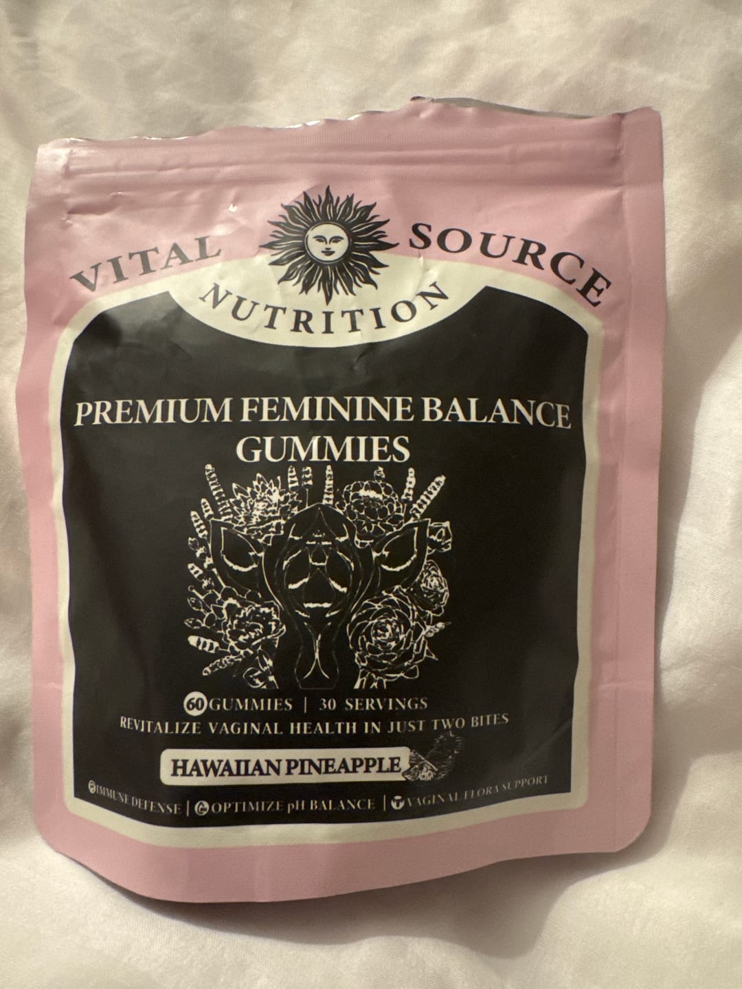 Customer photo review of Feminine Balance Gummies