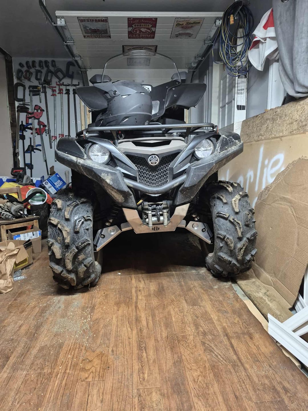 Customer photo review of Full Skid Plate Kit — Yamaha Grizzly 550/700 (2007+)