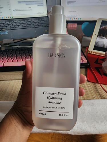 Customer photo review of Bad Skin™ Korean Collagen Bomb Hydrating Ampoule