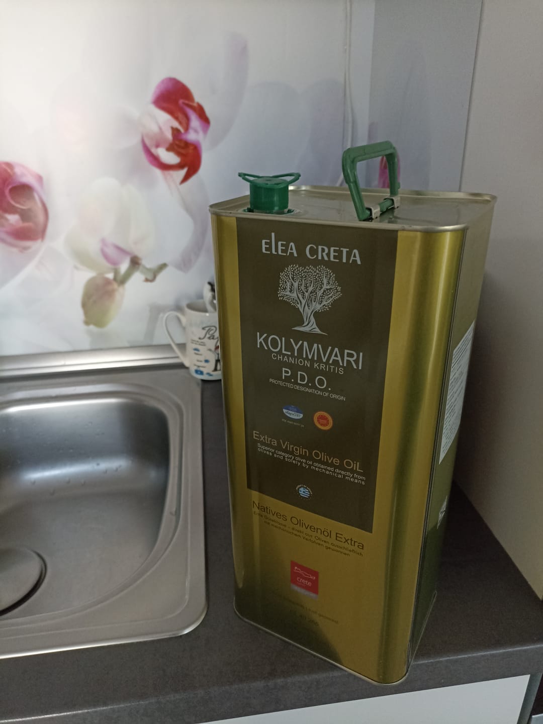 Customer photo review of Elea Creta Kolymvari P.D.O. Olivenöl extra nativ 5,0l
