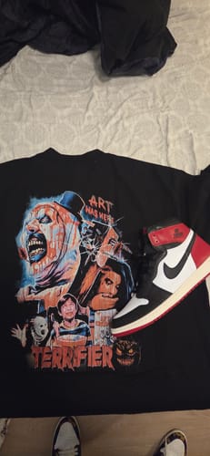 Customer photo review of "Terrifier" T-Shirt