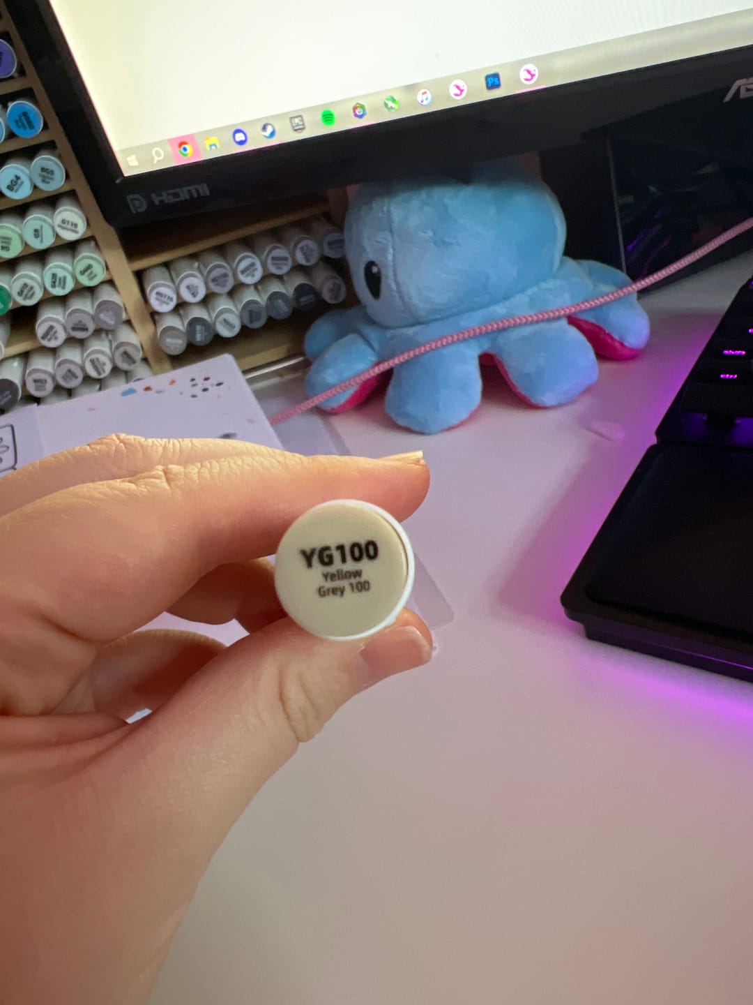 Customer photo review of Ohuhu Honolulu YG100 / E111 Individual Marker, Brush & Chisel