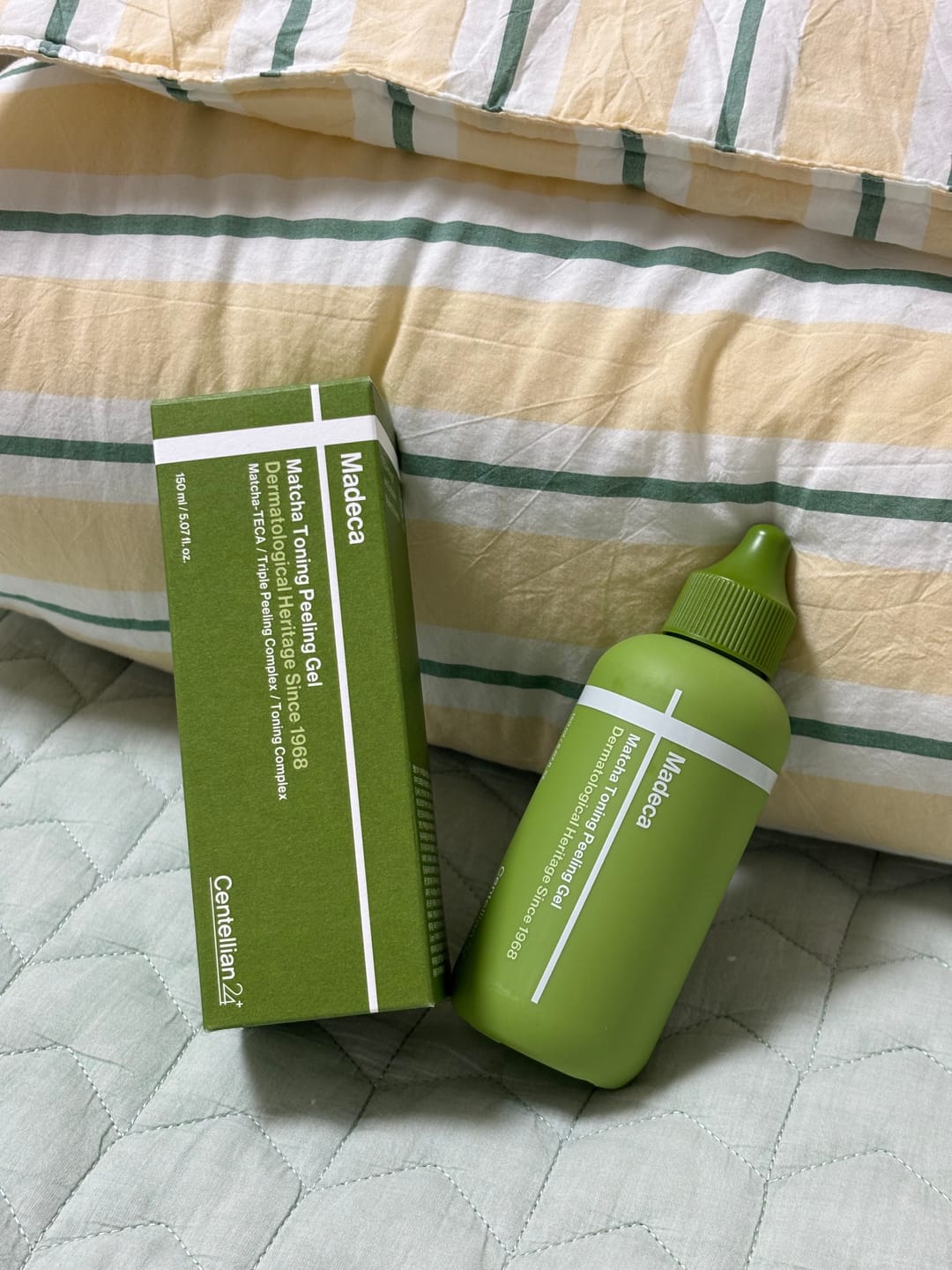 Customer photo review of Madeca Matcha Toning Peeling Gel 150ml