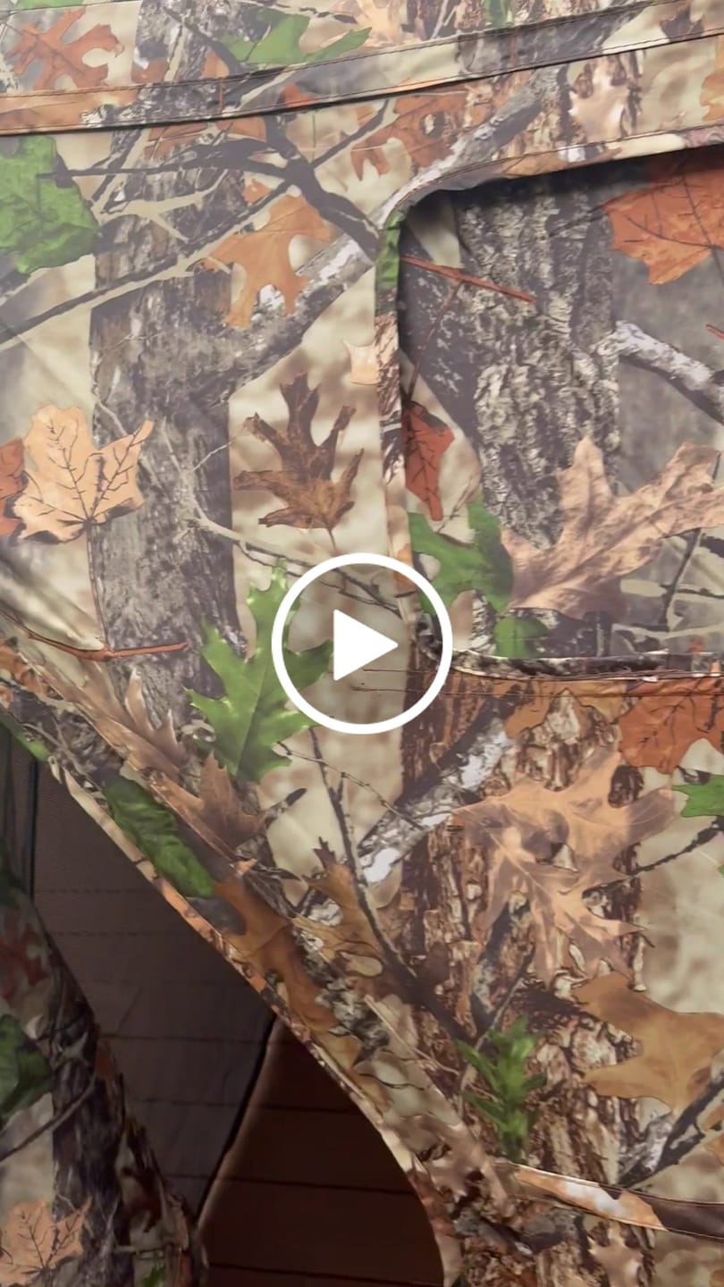 Customer video review of Vis Series See Through Hunting Blind, Pop Up Ground Deer Blind