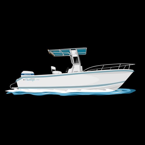 Customer photo review of Custom Digital Boat Artwork