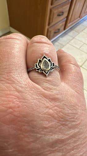 Customer photo review of F♥︎ck It And Begin Again Lotus Ring