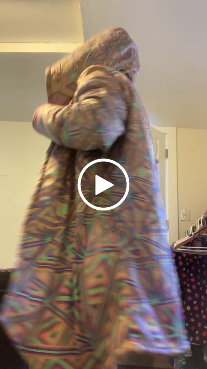 Customer video review of "Flower of Tron" HOODED CLOAK
