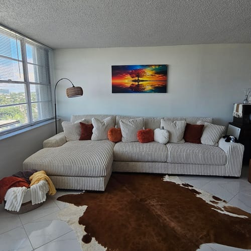 Customer photo review of BEAUTIFUL REFLECTION CANVAS