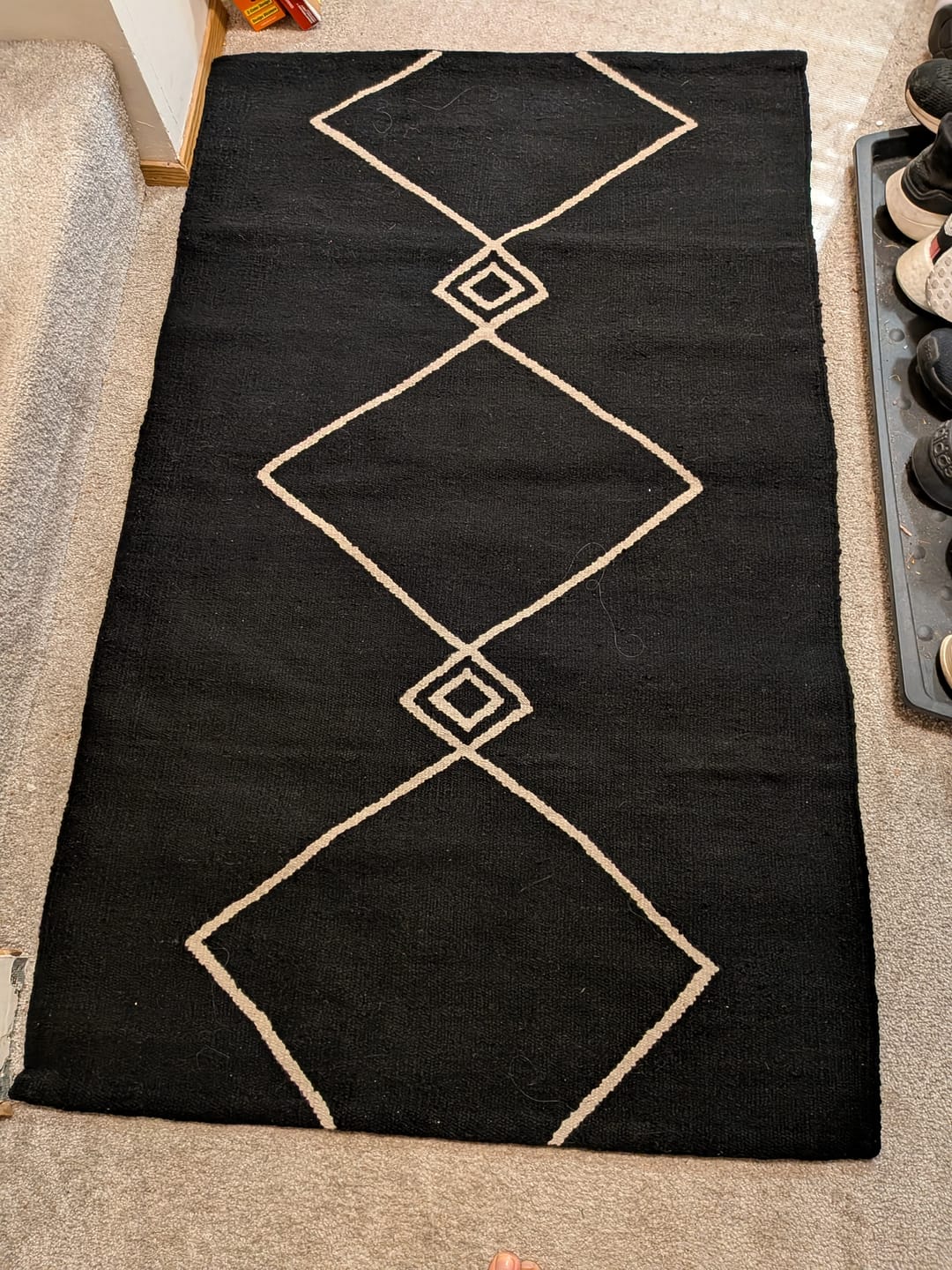 Customer photo review of Diamonds Handmade Kilim Runner Rug