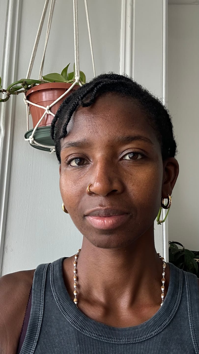 Customer photo review of Chubby Hoop Earrings