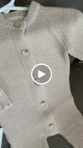 Customer video review of Luna + Luca Classic Purl Knit Jumpsuit - Heather Beige