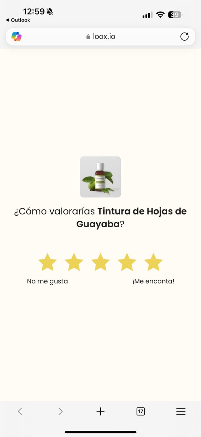 Customer photo review of Tintura de Hojas de Guayaba