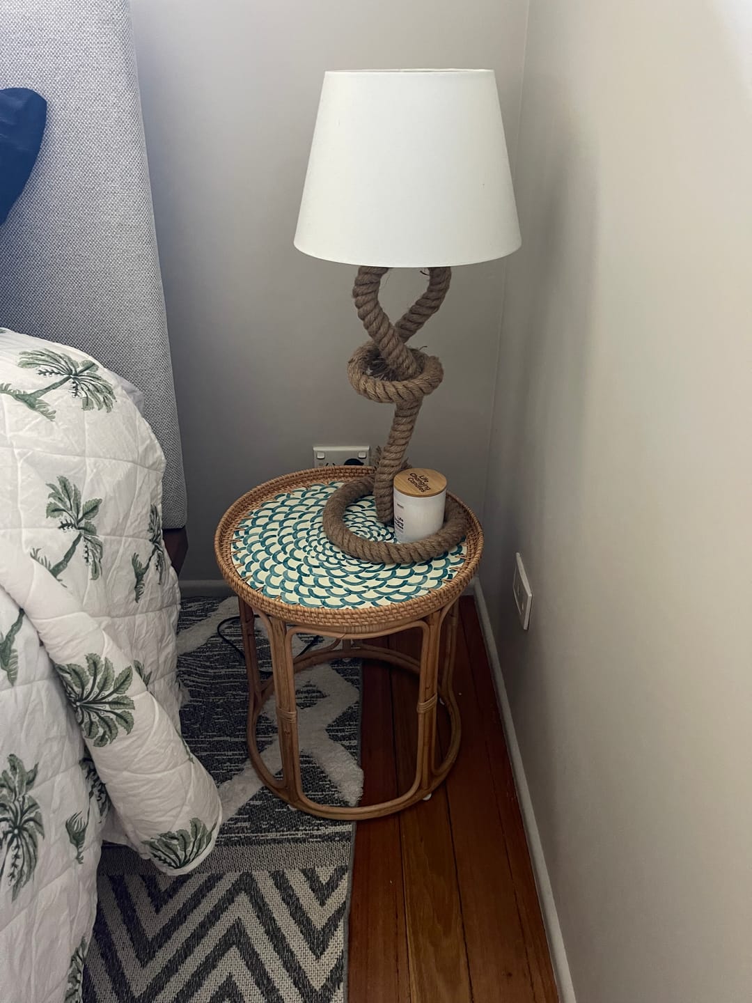 Customer photo review of Bloom Rattan Table