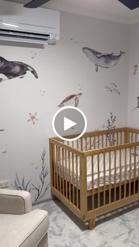 Customer video review of Ocean Wall Decal Set