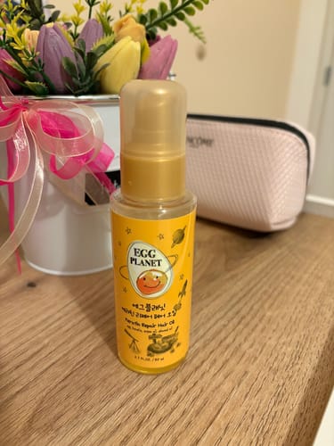 Customer photo review of Възстановяващо масло за коса с кератин Doori Egg Planet