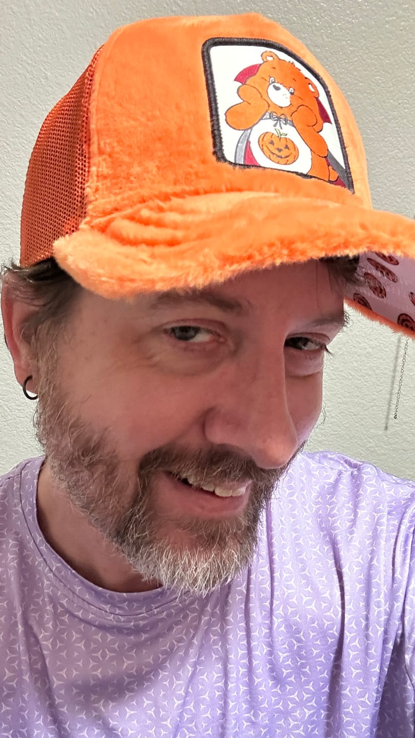 Customer photo review of OVERLORD X Care Bears: Trick or Sweet Bear Trucker Cap