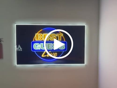 Customer video review of BEST GUESS LIVE - Premium Neon Artwork